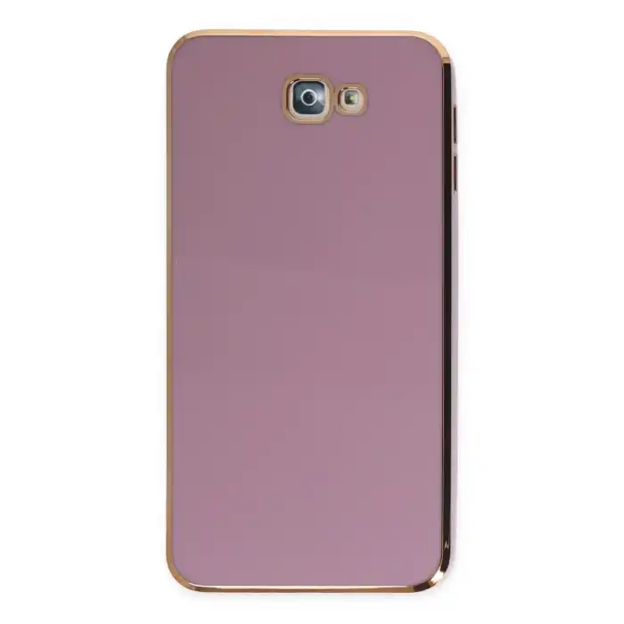 Samsung Galaxy J7 Prime Kılıf Volet Silikon - Mor