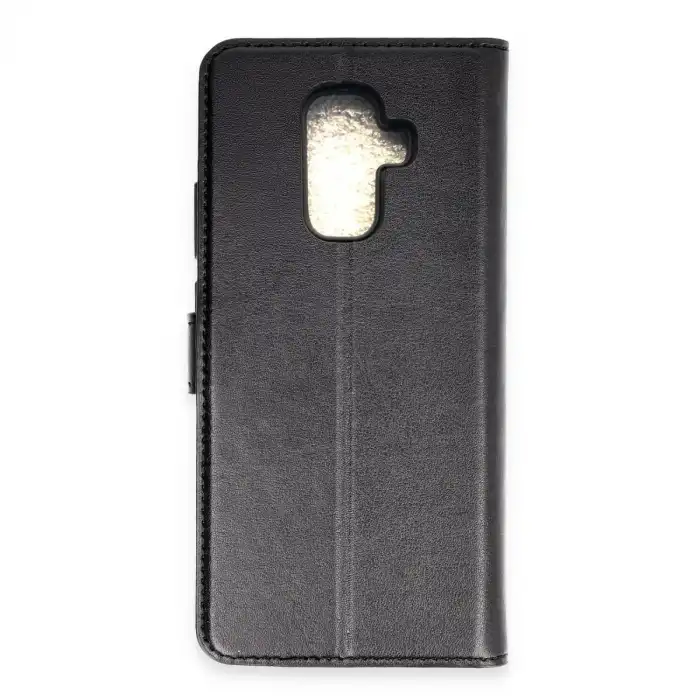 Samsung Galaxy J8 Trend S Plus Kapaklı Kılıf - Siyah