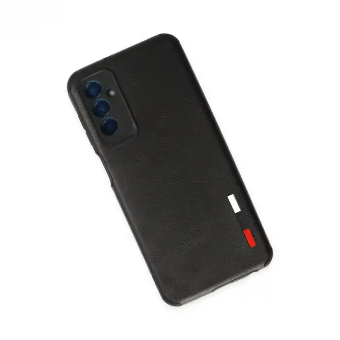 Samsung Galaxy M13 Kılıf Loop Deri Silikon - Siyah