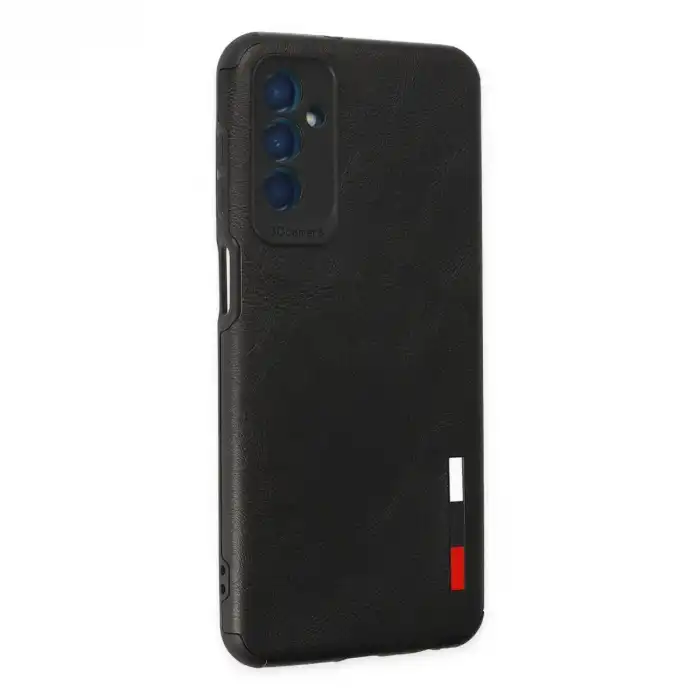 Samsung Galaxy M13 Kılıf Loop Deri Silikon - Siyah