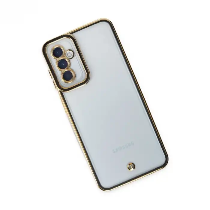 Samsung Galaxy M23 Kılıf Liva Lens Silikon - Siyah