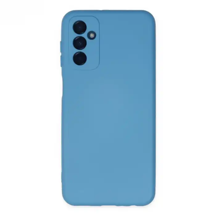 Samsung Galaxy M23 Kılıf Nano İçi Kadife Silikon - Mavi