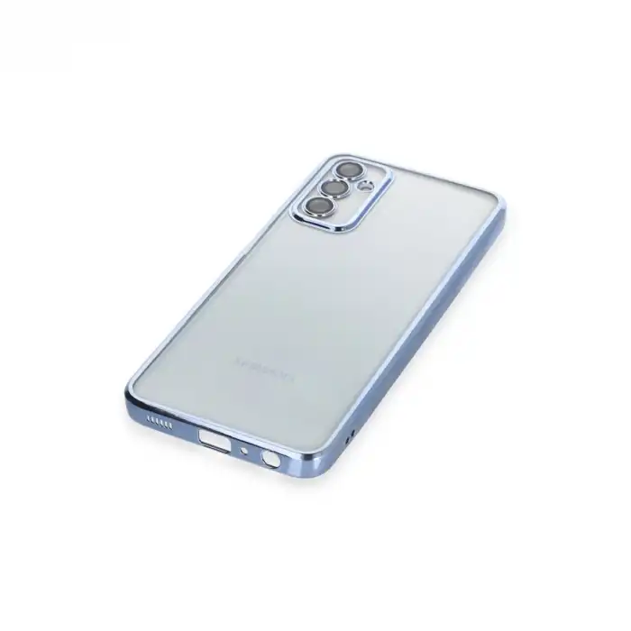 Samsung Galaxy M23 Kılıf Razer Lensli Silikon - Açık Mavi