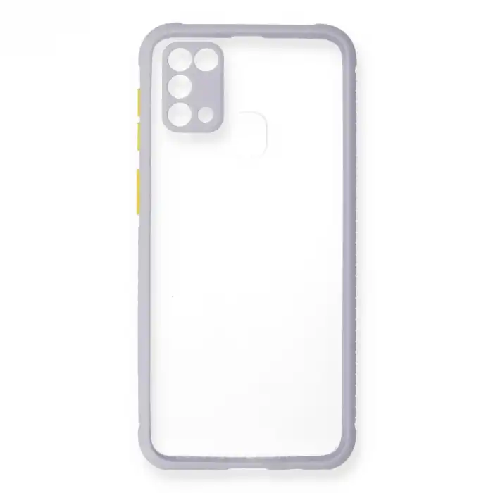 Samsung Galaxy M31 Kılıf Miami Şeffaf Silikon - Lila