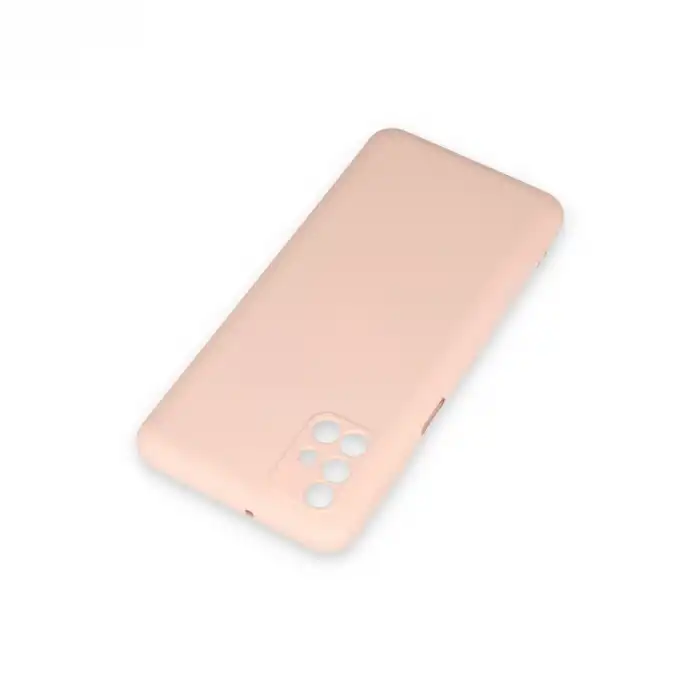 Samsung Galaxy M31s Kılıf Nano İçi Kadife Silikon - Pudra