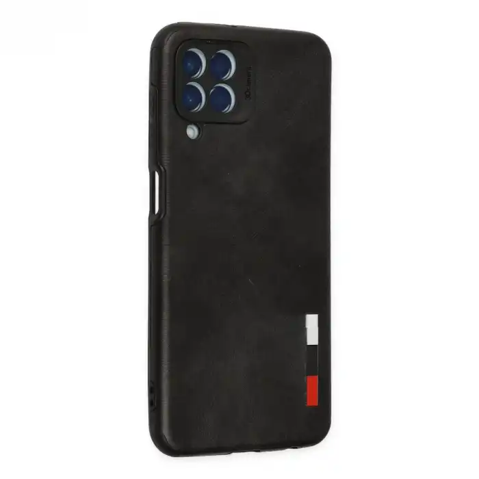 Samsung Galaxy M33 Kılıf Loop Deri Silikon - Siyah