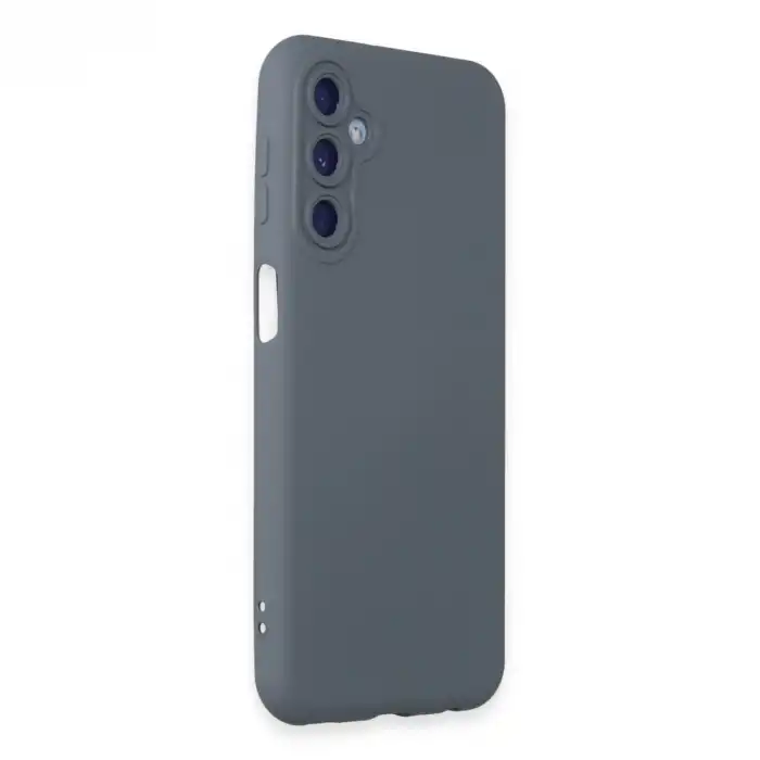 Samsung Galaxy M34 5g Kılıf Nano İçi Kadife Silikon - Gri