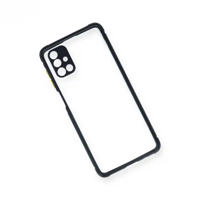 Samsung Galaxy M51 Kılıf Miami Şeffaf Silikon - Lacivert