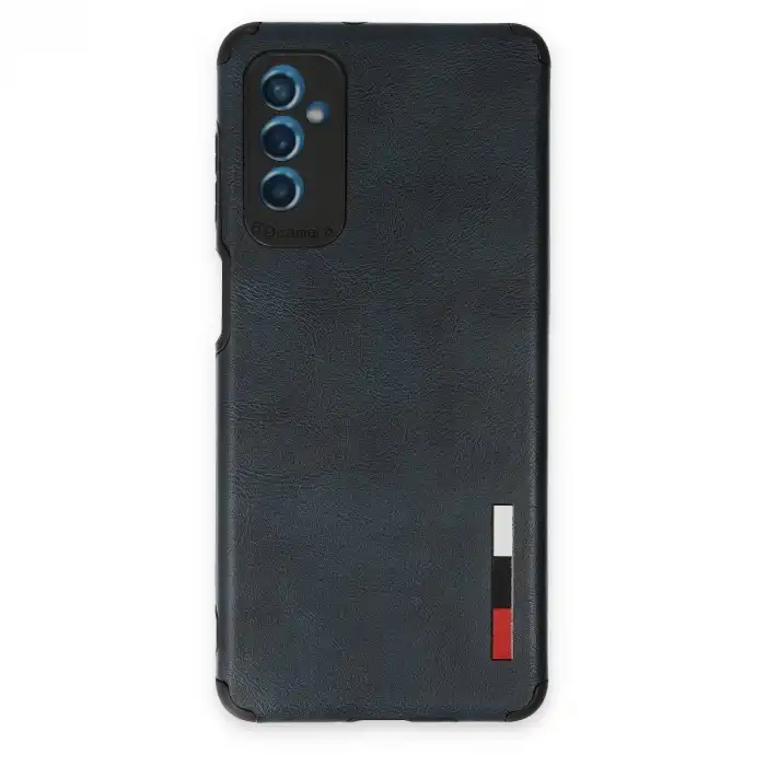 Samsung Galaxy M52 5g Kılıf Loop Deri Silikon - Lacivert