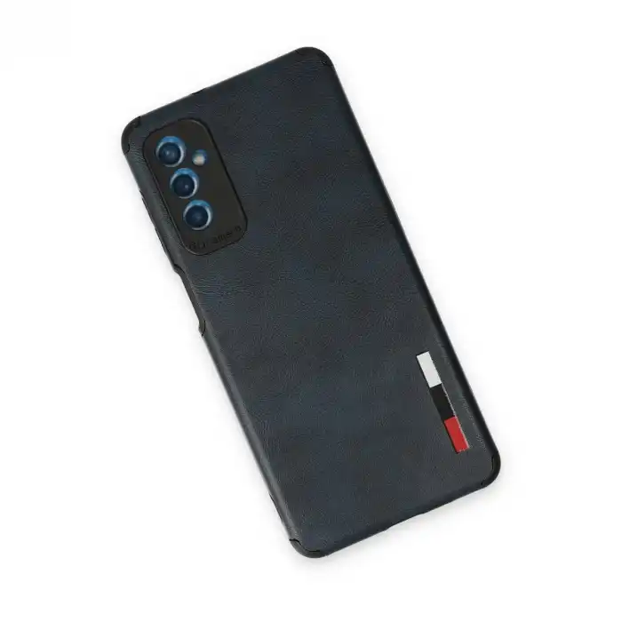 Samsung Galaxy M52 5g Kılıf Loop Deri Silikon - Lacivert