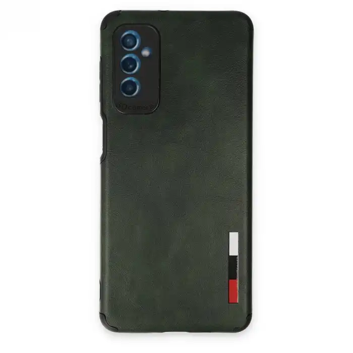 Samsung Galaxy M52 5g Kılıf Loop Deri Silikon - Yeşil