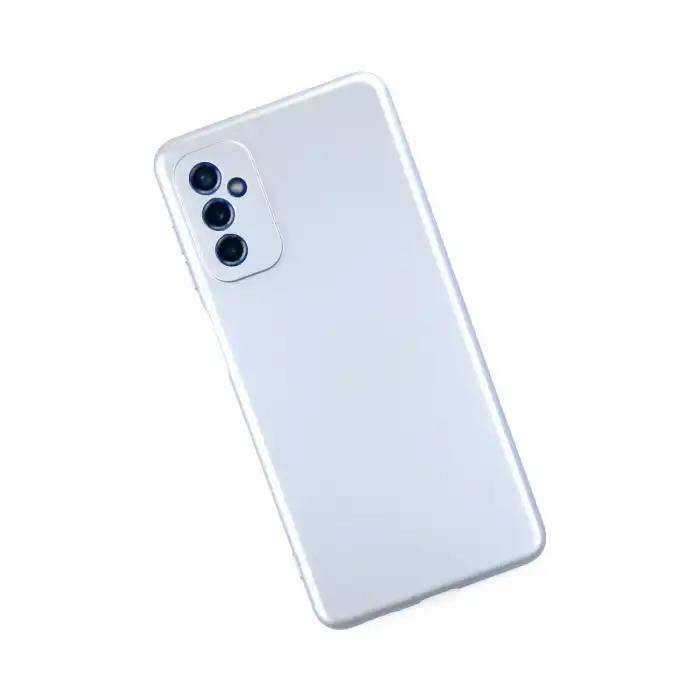 Samsung Galaxy M52 5g Kılıf Nano İçi Kadife Silikon - Sky Blue