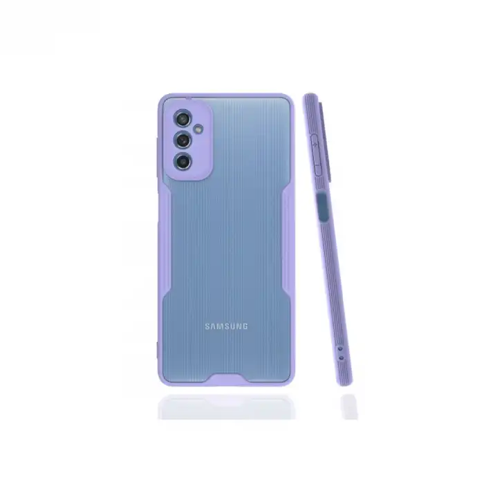 Samsung Galaxy M52 5g Kılıf Platin Silikon - Lila