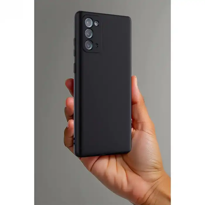 Samsung Galaxy Note 20 Kılıf First Silikon - Mavi