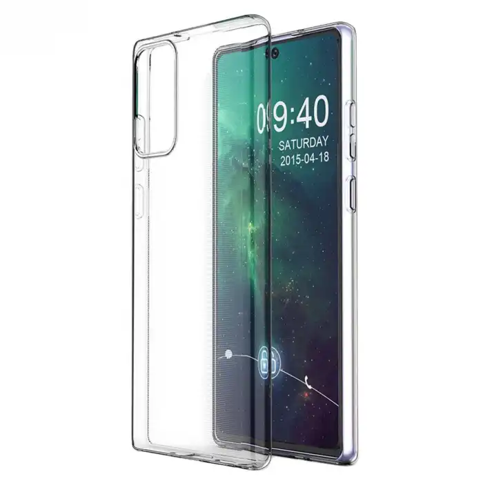 Samsung Galaxy Note 20 Kılıf Lüx Şeffaf Silikon