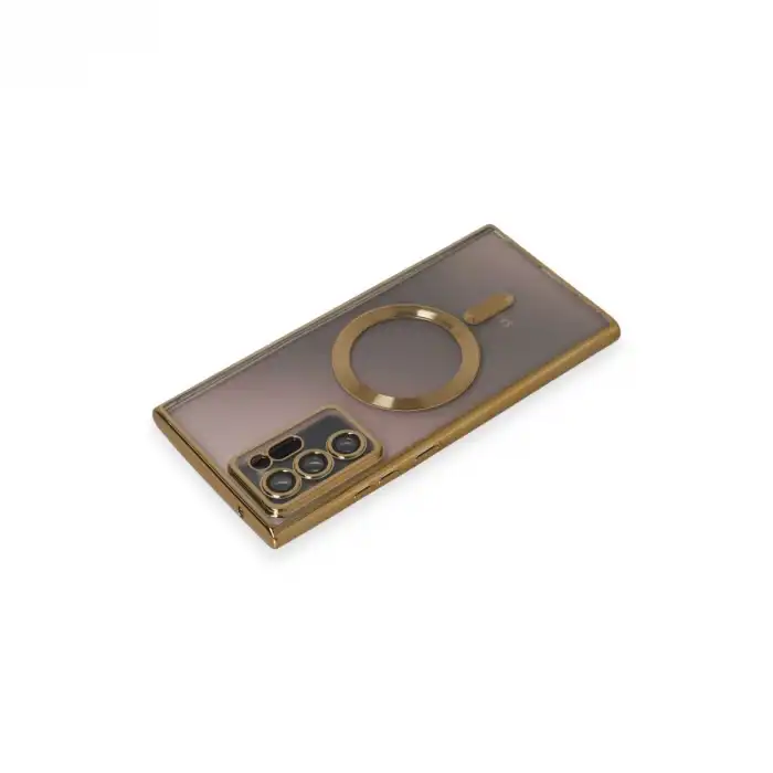 Samsung Galaxy Note 20 Ultra Kılıf Kross Magneticsafe Kapak - Gold