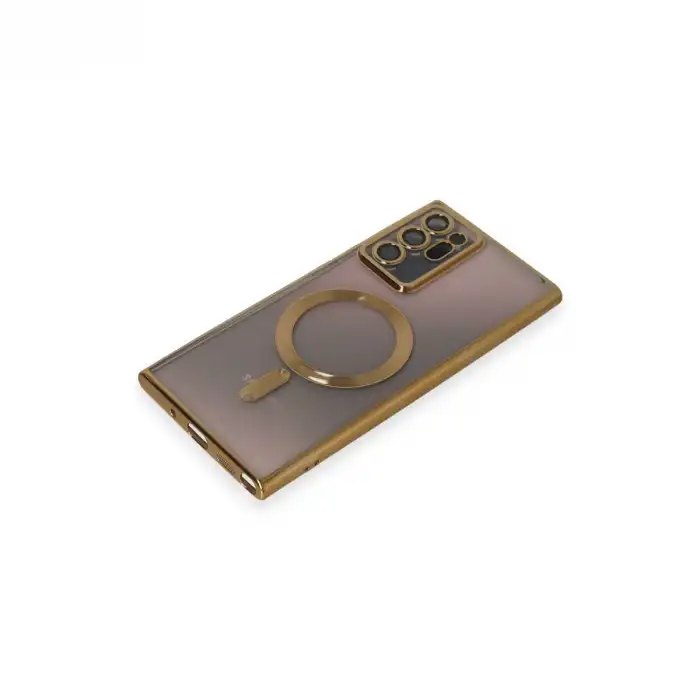 Samsung Galaxy Note 20 Ultra Kılıf Kross Magneticsafe Kapak - Gold