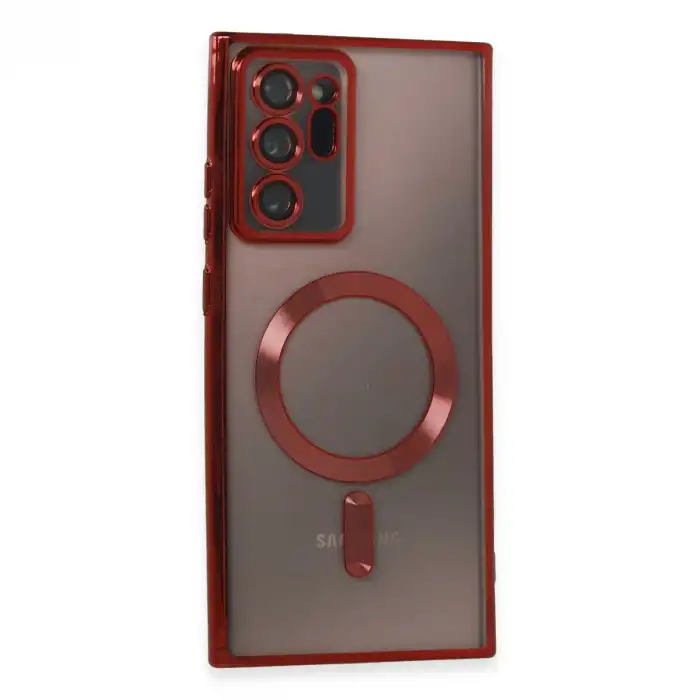 Samsung Galaxy Note 20 Ultra Kılıf Kross Magneticsafe Kapak - Kırmızı