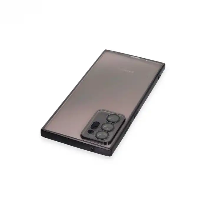 Samsung Galaxy Note 20 Ultra Kılıf Razer Lensli Silikon - Siyah
