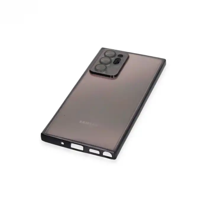 Samsung Galaxy Note 20 Ultra Kılıf Razer Lensli Silikon - Siyah