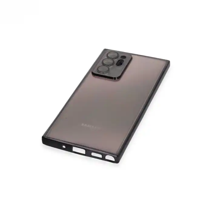 Samsung Galaxy Note 20 Ultra Kılıf Razer Lensli Silikon - Siyah