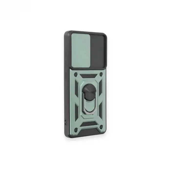 Samsung Galaxy S20 Fe Kılıf Pars Lens Yüzüklü Silikon - Yeşil