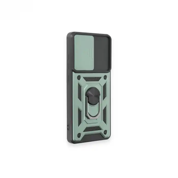 Samsung Galaxy S20 Fe Kılıf Pars Lens Yüzüklü Silikon - Yeşil