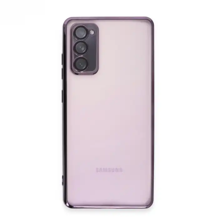 Samsung Galaxy S20 Fe Kılıf Razer Lensli Silikon - Mor