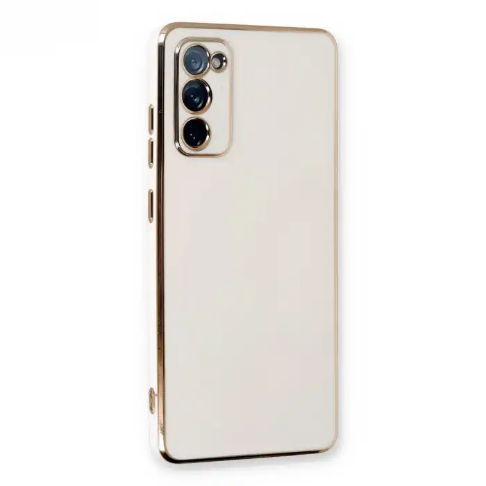 Samsung Galaxy S20 Fe Kılıf Volet Silikon - Beyaz