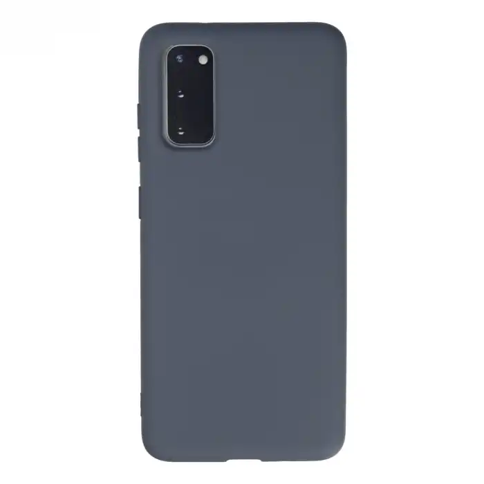 Samsung Galaxy S20 Kılıf Nano İçi Kadife Silikon - Gri