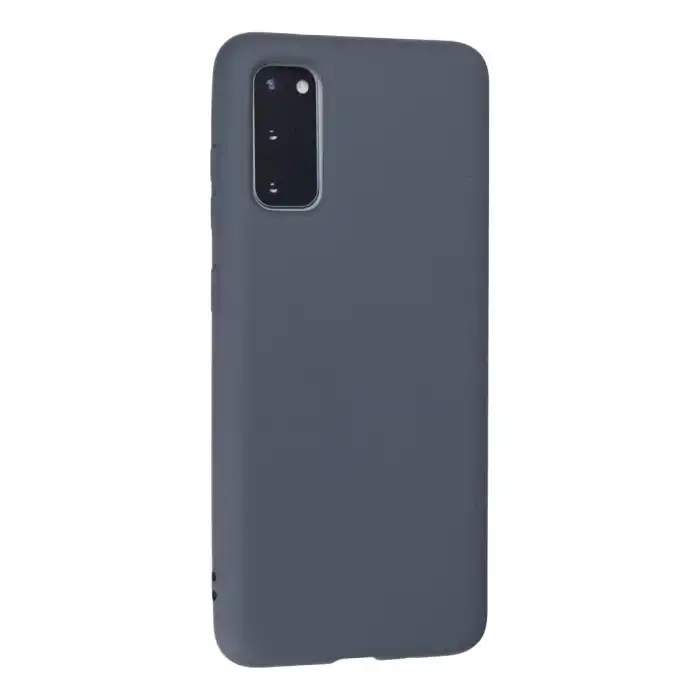 Samsung Galaxy S20 Kılıf Nano İçi Kadife Silikon - Gri