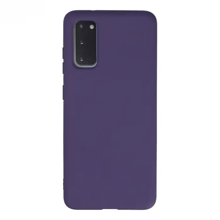 Samsung Galaxy S20 Kılıf Nano İçi Kadife Silikon - Mor