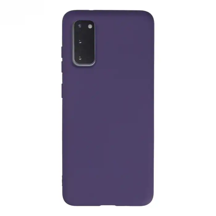 Samsung Galaxy S20 Kılıf Nano İçi Kadife Silikon - Mor