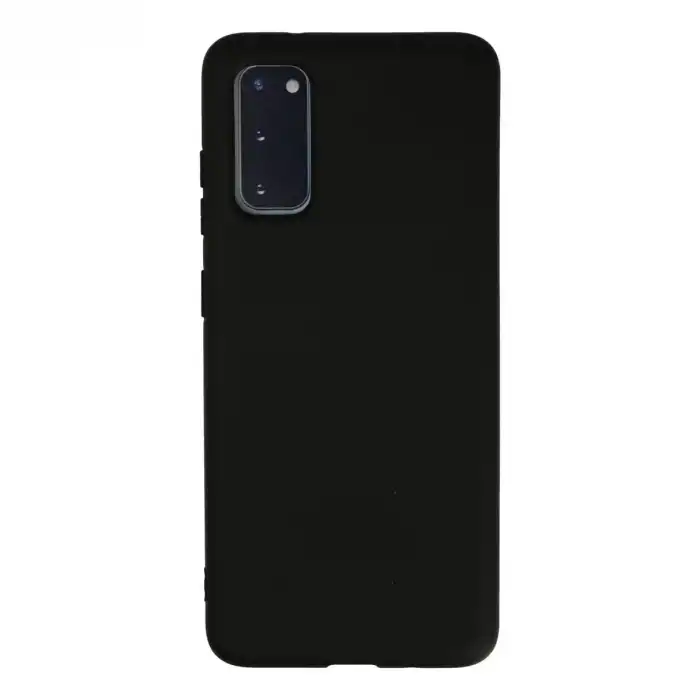 Samsung Galaxy S20 Kılıf Nano İçi Kadife Silikon - Siyah