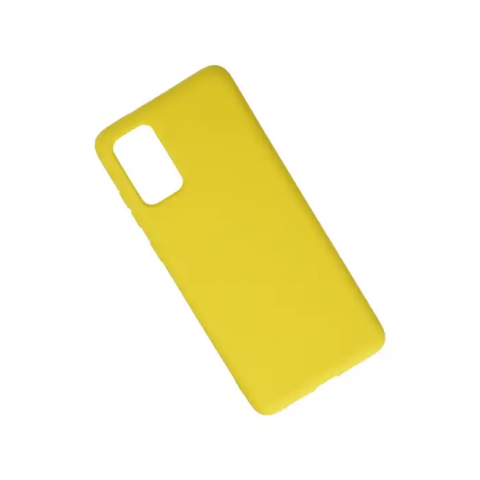 Samsung Galaxy S20 Plus Kılıf Nano İçi Kadife Silikon - Sarı