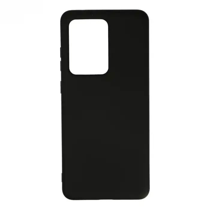 Samsung Galaxy S20 Ultra Kılıf Nano İçi Kadife Silikon - Siyah