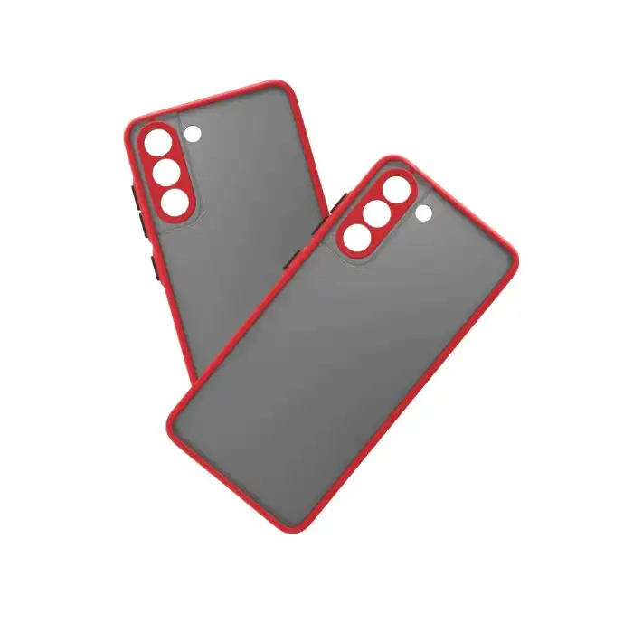 Samsung Galaxy S21 Fe Kılıf Montreal Silikon Kapak - Kırmızı