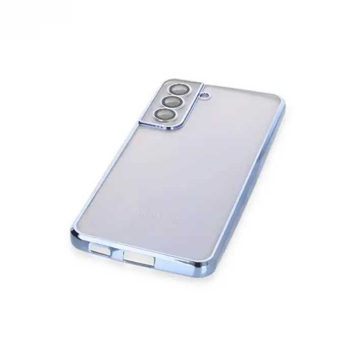 Samsung Galaxy S21 Fe Kılıf Razer Lensli Silikon - Açık Mavi