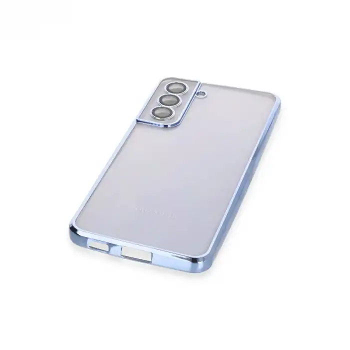 Samsung Galaxy S21 Fe Kılıf Razer Lensli Silikon - Açık Mavi