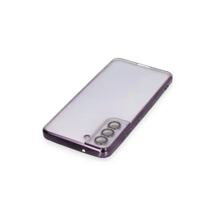 Samsung Galaxy S21 Fe Kılıf Razer Lensli Silikon - Mor