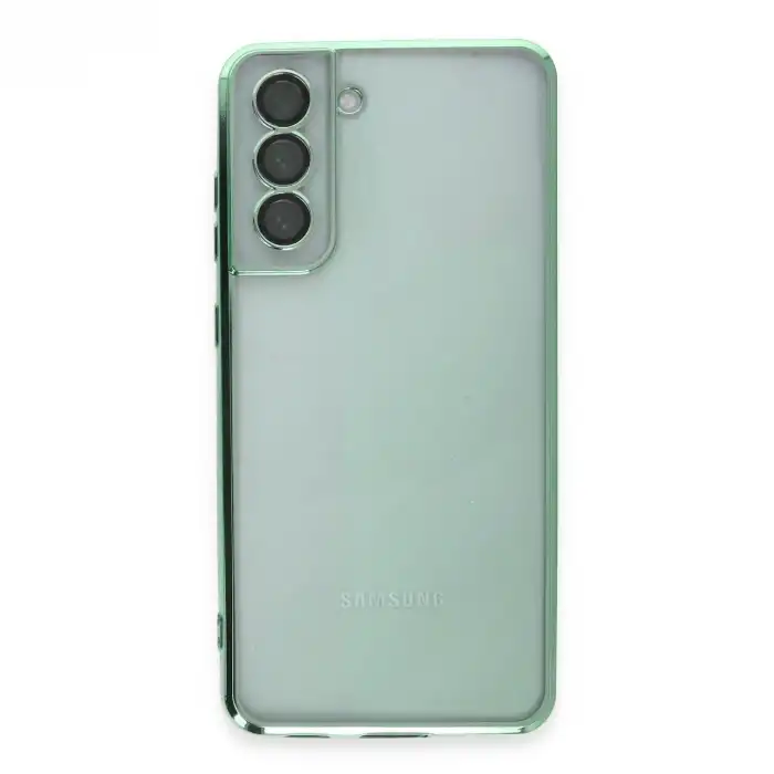 Samsung Galaxy S21 Fe Kılıf Razer Lensli Silikon - Yeşil