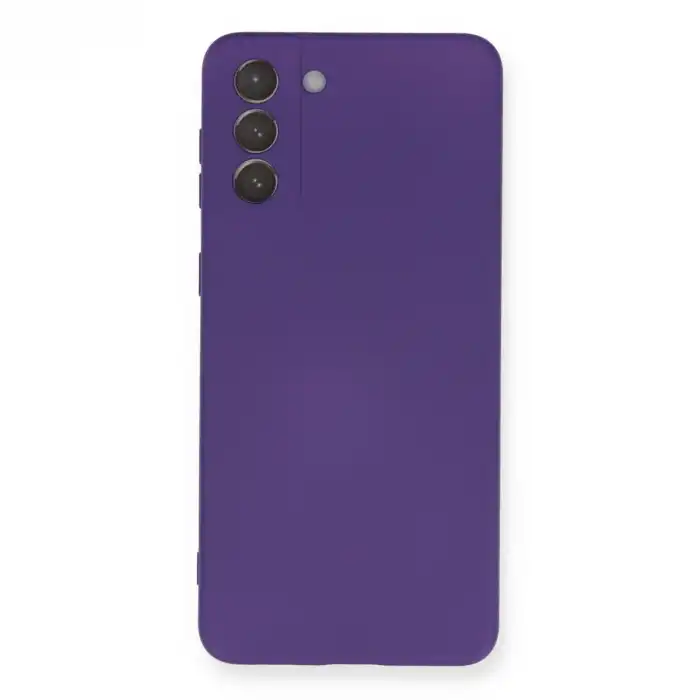 Samsung Galaxy S21 Plus Kılıf Nano İçi Kadife Silikon - Mor