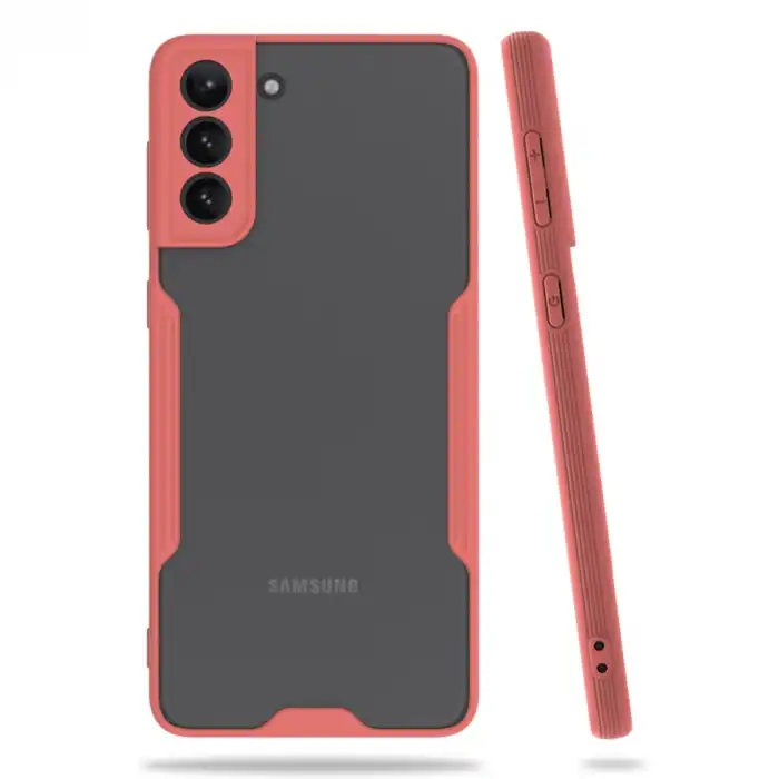 Samsung Galaxy S21 Plus Kılıf Platin Silikon - Pembe