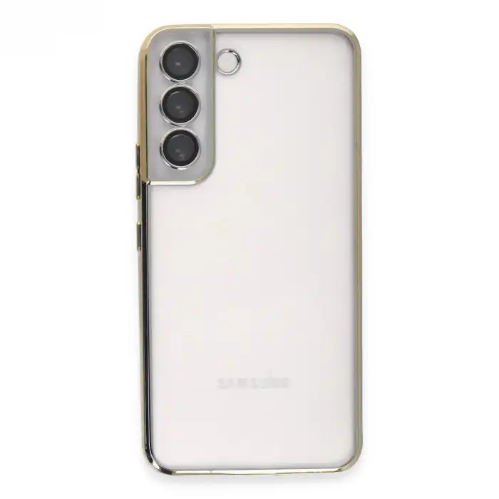 Samsung Galaxy S22 Kılıf Razer Lensli Silikon - Gold