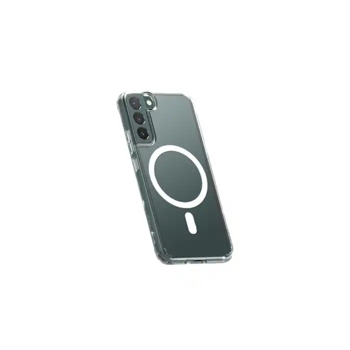 Samsung Galaxy S22 Plus Kılıf Magneticsafe Şeffaf Silikon - Şeffaf