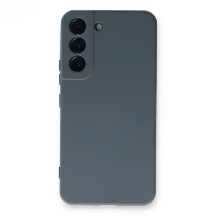 Samsung Galaxy S22 Plus Kılıf Nano İçi Kadife Silikon - Gri