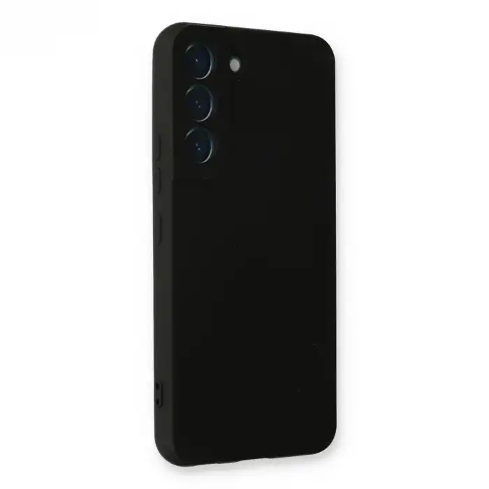 Samsung Galaxy S22 Plus Kılıf Nano İçi Kadife Silikon - Siyah