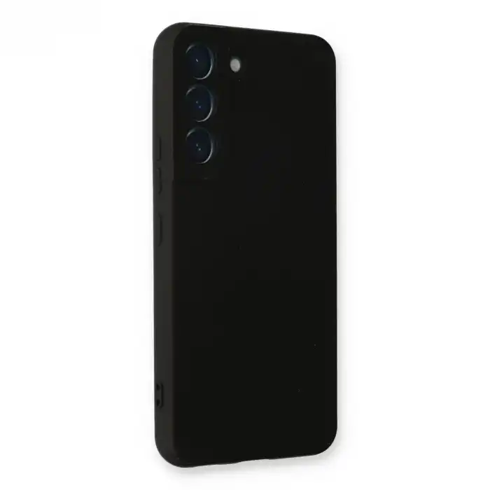 Samsung Galaxy S22 Plus Kılıf Nano İçi Kadife Silikon - Siyah