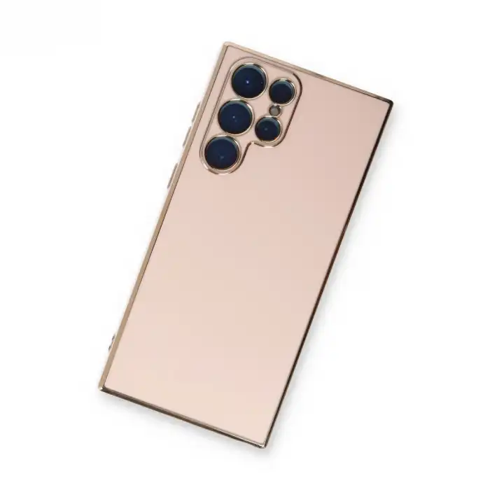 Samsung Galaxy S22 Ultra Kılıf Volet Silikon - Pembe