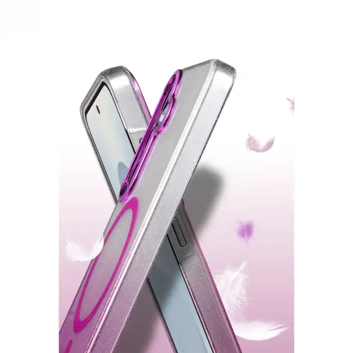 Samsung Galaxy S23 Fe Glossy Magsafe Kapak - Pembe